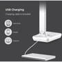 Офисная настольная лампа с аккумулятором Taigexin TGX-7022 4W 260lm 2700-6500K USB 5V 1200mAh White: Направленность света Гибкая ножка