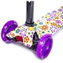 Дитячий самокат MAXI. Violet Flowers (всі колеса світяться) 2124391184: Тип коліс литі