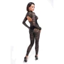Комбинезон Noir Handmade F299 Enigma lace catsuit with underbust bodice Black, M