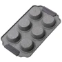Форма Kamille для выпечки кексов 30х18х3см (KM-6038-GY): Форма Прямоугольная / круглая