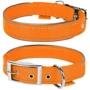 Ошейник Collar Dog Extreme из нейлона со светоотражающей вставкой двойной оранжевый 40 мм 60-72 см (64544)