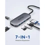 Адаптер HooToo USB-C to USB-C 100W + HDMI + 3xUSB 3.0 + SD Space Grey (HT-UC010): Колір сірий
