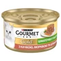 Влажный корм GOURMET Gold для взрослых кошек кусочки в паштете с уткой, морковью и шпинатом 24х85 г (7613033728778): Тип Влажный корм