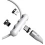 Кабель Baseus USB Cable to Lightning/microUSB/USB-C Zinc magnetic Safe Fast Charging Data 1m White (CA1T3-B02) фото 4