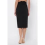 Юбка FashionUp YUB-1071B-S 42 черная карандаш удлиненная миди: Состав Вискоза, Полиэстер, Эластан