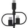 Кабель Belkin USB Cable to Micro USB/Lightning/Type-C Boost Charge 1м Black (CAC001bt1MBK): Длина 1 м