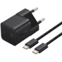 Зарядное устройство Baseus USB-C Wall Charger GaN5 mini 1C 20W with USB-C Cable Black (P10110900113-00): Кабель в комплекте USB-C