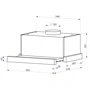 Вытяжка Minola HTLS 6734 BL 1100 LED GLASS