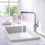 Смеситель для раковины Lefton Single-Hole Rotatable and Pull-Out Faucet-BF2205 Chrome: Вид монтажа Врезной