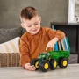 Іграшковий трактор John Deere Kids Monster Treads з причепом та великими колесами (47353) фото 6