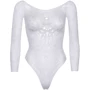 Боди Leg Avenue Snap crotch thong back teddy White M/L