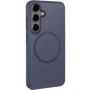 Чехол для телефонов Mobile Case TPU+PC Metal Buttons with MagSafe Colorful Navy Blue for Samsung S921 Galaxy S24