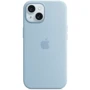 Чехол для iPhone Apple Silicone Case with MagSafe Light Blue (MWND3) for iPhone 15