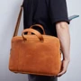 INCARNE Handmade Leather Laptop bag Bruno Cognac for MacBook 15-16": Цвет коричневый (Brown)