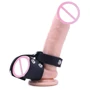 Подвійне ерекційне кільце Topco Sales Kinky Cock Ring & Ball Harness