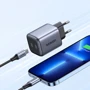 Зарядний пристрій Ugreen Wall Charger 2хUSB-C 25W+20W PD CD294 GaN 45W Gray (90573): Кабель в комплекті Відсутнє