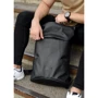 Чоловічий рюкзак Sambag RollTop X чорний (24320001m): Застібка Молния