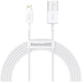 Кабель Baseus USB Cable to Lightning Superior Series Fast Charging 2.4A 2m White (CALYS-C02)