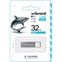 USB-флешка Wibrand 32Gb Shark USB 2.0 Silver (WI2.0/SH32U4S): Стандарт USB USB 2.0