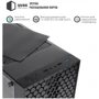 Корпус QUBE CARNIVAL RGB Black (CARNIVAL_FCNU3): Материал передней панели закаленное стекло, сталь