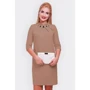 Сукня FashionUp PL-1357E 48 бежеве повсякденне до середини стегна