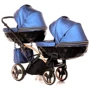 Универсальная коляска для двойни 2 в 1 Junama Fluo line Duo Slim 01, синий (J-Fl-DUOs-01): Возможность установки люльки есть