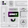 Чехол для iPhone ArmorStandart Unit MagSafe Case Matte Clear Silver for iPhone 15 Plus (ARM69351): Цвет серебристый