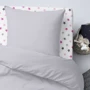 Комплект постельного белья Cosas Ranfors Grey Stars Grey Rose подростковый 155х215 см (Ranfors_Grey_StarsGreyRose_155)