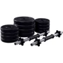Гантель Fit-On 2x11 кг битумные: Покрытие пластик
