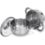 Кастрюля Fissman GULLIVER 14x7 см, 1.1 л со вставкой-пароваркой 14x6.5 см (5428): Диаметр, см 14