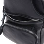 Чоловіча сумка-слінг Borsa Leather чорна (K15026-black): Стиль Повсякденний (Casual)