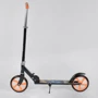Самокат двоколісний Best Scooter з PU колесами і гумовими грипсами Black / Orange (87727): Тип коліс литі