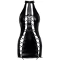 Платье Noir Handmade F291 Powerwetlook dress with double lace-up front Вlack, 3XL