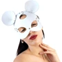 Кожаная маска мышки Art of Sex - Mouse Mask, белый