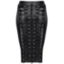 Юбка Noir Handmade F152 Powerwetlook pencil skirt Вlack, 3XL