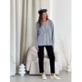 Кардиган АRTKNIT Vittoria 27418 One Size серый: Тип застежки На пуговицах