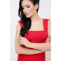 Платье FashionUp PL-1618B 42 красное повседневное до середины бедра: Состав Вискоза, Эластан