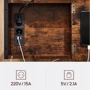 Журнальный столик Leobert Olmi USB вход + розетка в стиле Loft: Глубина, см 32