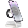 Зарядное устройство Hoco Wireless Charger CQ3 Noble Folding 3in1 Magnetic White фото 10