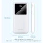 Внешний аккумулятор Vention Power Bank 10000mAh LED Display 22.5W White (FHKW0)