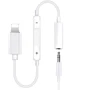 Адаптер Optima Adapter Lightning to Mini-jack 3.5 with Volume Control White (OPT-MH20): Интерфейс подключения Lightning