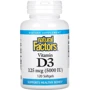 Natural Factors Vitamin D3 Вітамін D3 5000 МО 120 гелевих капсул