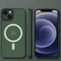 Чехол для iPhone Mobile Case TPU+PC Metal Buttons with MagSafe Colorful Green for iPhone 13: Цвет зеленый