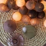 Гирлянда Cotton ball lights на 35 шаров 5,5м, Brown: Применение Для дома