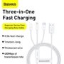 Кабель Baseus USB Cable to Micro USB/Lightning/Type-C Superior Series Fast Charging Data 3.5A 1m White (P10320105221-00): Длина 1 м