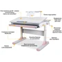 Детский стол Mealux Edmonton Multicolor PN с полкой S50 (арт. BD-610 W/MC + PN + S50 WG): Тип Парта