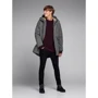 Парка Jack & Jones 74249634 50 серая демисезон с капюшоном: Тип застежки На молнии