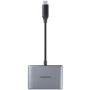 Адаптер Samsung Adapter USB-C to USB-C+HDMI+USB Grey (EE-P3200BJEGWW): Додаткові роз'єми USB OTG, HDMI, USB-C