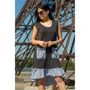 Платье FLFashion Шамони ЗПШ 1213 48 черное повседневное до середины бедра: Состав Хлопок, Вискоза