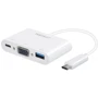 Адаптер Macally Multiport AdapterUSB-C to VGA+USB 3.0+USB-C White (UCVGA): Інтерфейс підключення USB-C